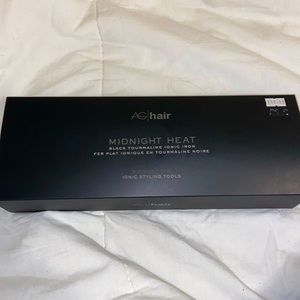 AG Hair Midnight Heat Black Tourmaline Ionic Iron Straightener
